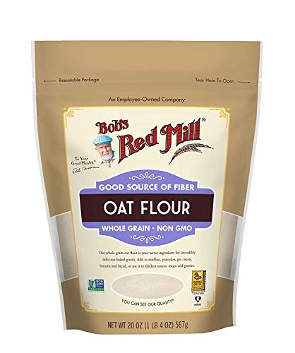 Bob's Red Mill Whole Grain Oat Flour 20 Ounce -Pack of 3-