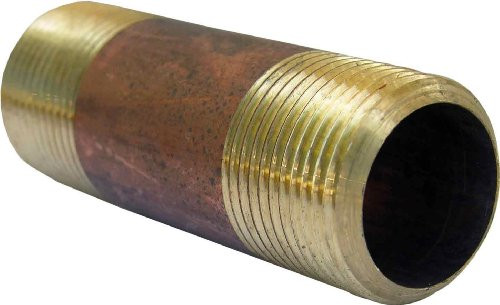 LASCO 17-9489 3-4-Inch by 3-Inch Red Brass Pipe Nipple