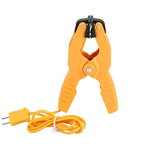 Pipe Clamp K-Type Thermocouple Probe Pipe Clamp Temperature Flat Lead for K-Type Probe Thermocouple Sensor Measures Temperature Range -40 to 392 °F--40 to 200 °C-