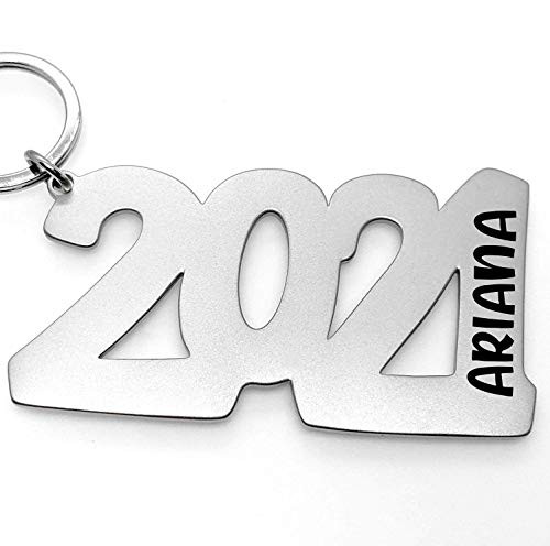 Graduation Gift 2021 Key Chain Senior Gift Custom Name Keychain Class of 2021 Personalized High School College Grad Class 2021