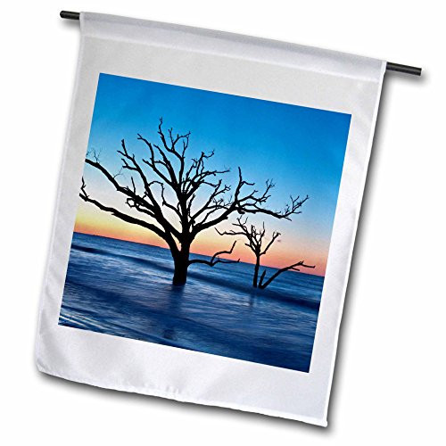 3dRose USA, South Carolina, Edisto Island, Botany Bay, Boneyard Beach Dawn - Garden Flag, 12 by 18"