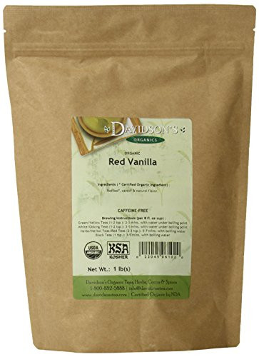 Davidson's Tea Bulk, Red Vanilla, 16-Ounce Bag
