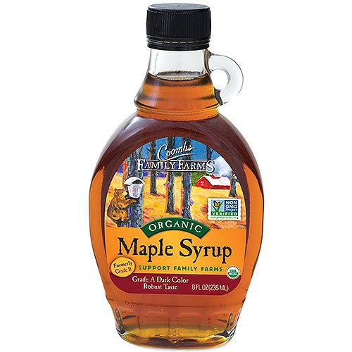 Coombs Family Farms Maple Syrup, Organic Grade A, Dark Color, Robust Taste, 8 Fl Oz,Pack of 1