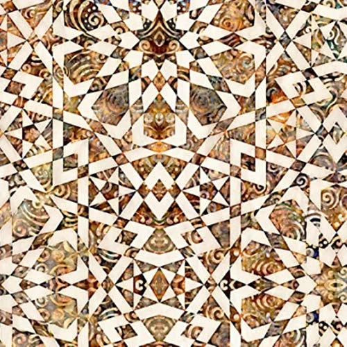 QT Fabrics Paradox by Dan Morris 28008 E Cream Mandalas BTY