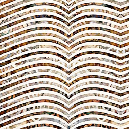 QT Fabrics Paradox by Dan Morris 28014 E Cream Wavy Stripe BTY