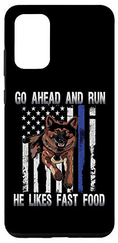 Galaxy S20 plus Funny K 9 Police Handler Gift Thin Blue Line Dog Costume Case