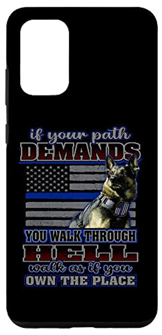 Galaxy S20 plus K 9 Dog Costume Police Handler Thin Blue Line Police Academy Case