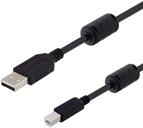 L-COM - U2A00016-03M - USB Cable 2.0 Type A-Type B Plug 11.8- inch