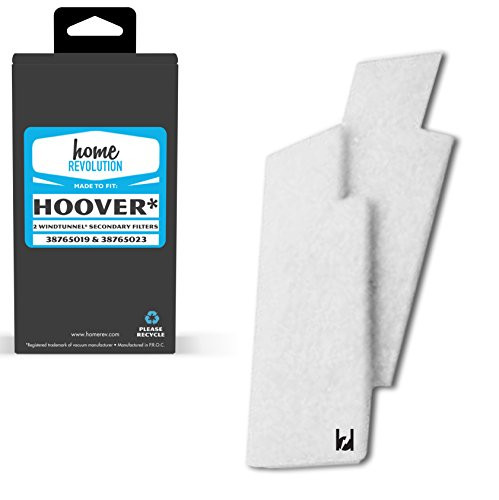 Home Revolution 2 Replacement Secondary Vacuum Filters Fits Hoover Parts AH41001 38765019  and  38765023 for WindTunnel Self-Propelled Tempo and Widepath Vacuum Models