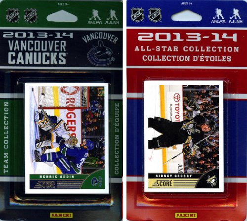 C and I Collectables NHL Vancouver Canucks Licensed 2013-14 Score Team Set and All Star Card Set