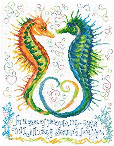 Imaginating Counted Cross Stitch Kit 10"x12"-my Eyes Search For You -14 Count-
