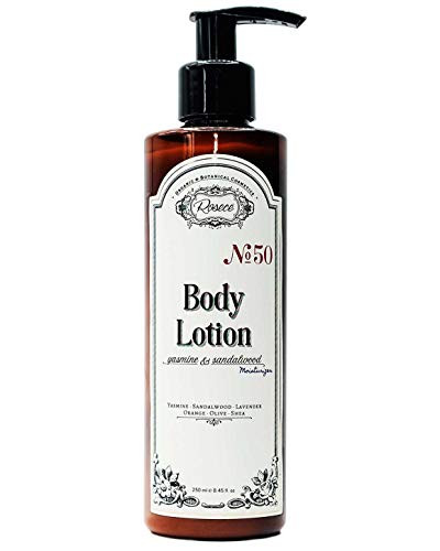 Rosece Natural Moisturizing Body Lotion Vegan Cruelty Free - Yasmine  and  Sandalwood 8.45 fl oz