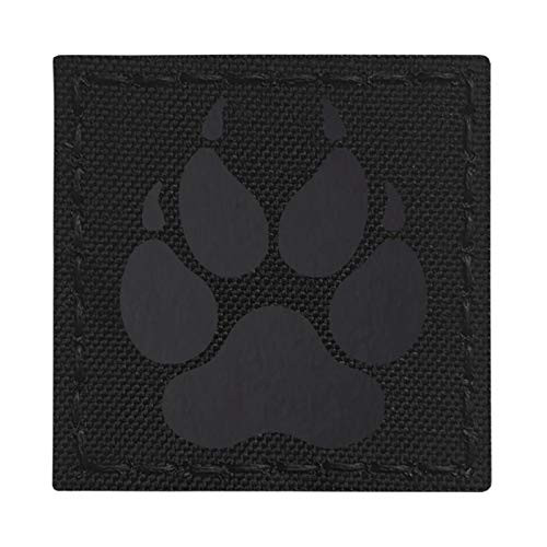 Blackout IR K9 Dog Handler Paw K-9 3x3 Infrared Tactical Morale Hook-and-Loop Patch