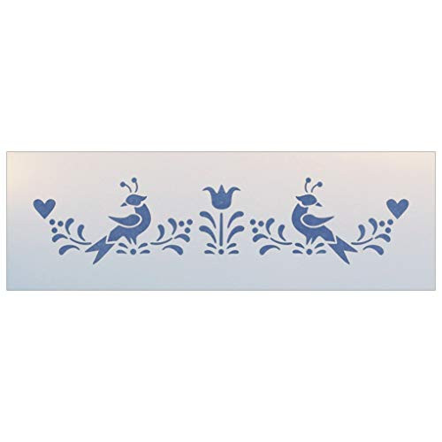 Folk Art Border 2 Stencil - The Artful Stencil