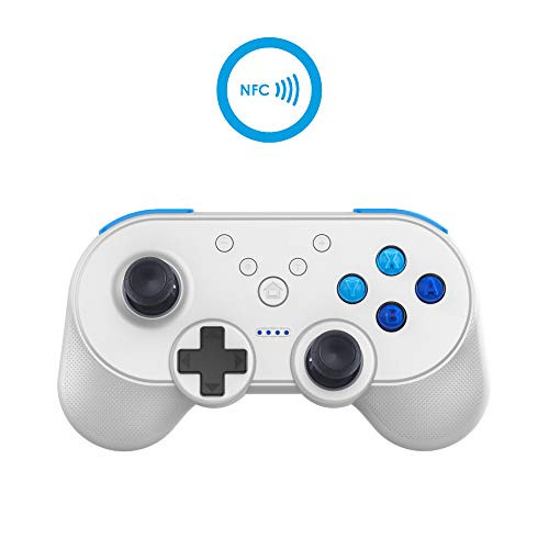 Leandro Wireless Controller for Nintendo Switch, Built-in NFC Function Support Amiibo Bluetooth Mini Pro Controller Gamepad Support Last New Version of The Nintendo Switch Firmware