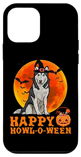 iPhone 12 mini Funny Siberian Husky Dog Halloween Happy Howl-o-ween Case