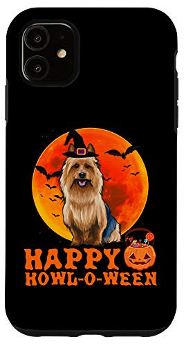 iPhone 11 Funny Australian Terrier Dog Halloween Happy Howl-o-ween Case