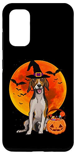Galaxy S20 Dog Halloween American Foxhound Jack O Lantern Pumpkin Case