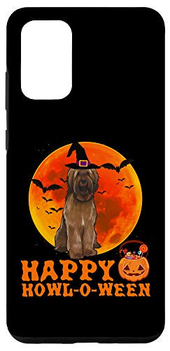 Galaxy S20 plus Funny Briard Dog Halloween Happy Howl-o-ween Case