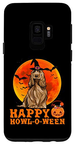 Galaxy S9 Funny English Cocker Spaniel Dog Halloween Happy Howl-o-ween Case