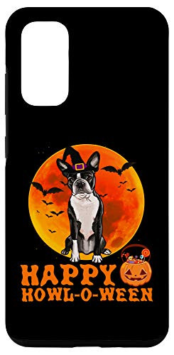 Galaxy S20 Funny Boston Terrier Dog Halloween Happy Howl-o-ween Case