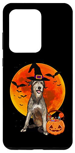 Galaxy S20 Ultra Dog Halloween Irish Wolfhound Jack O Lantern Pumpkin Case