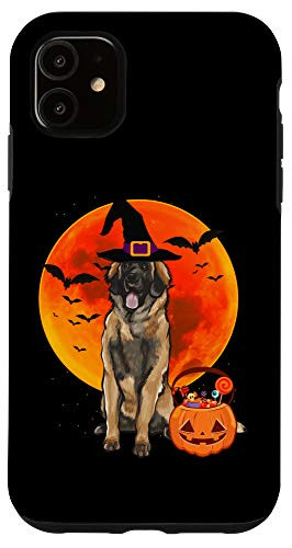 iPhone 11 Dog Halloween Leonberger Jack O Lantern Pumpkin Case