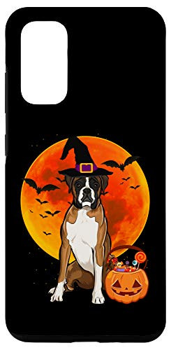 Galaxy S20 Dog Halloween Boxer Jack O Lantern Pumpkin Case