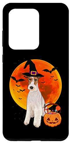 Galaxy S20 Ultra Dog Halloween Wire Fox Terrier Jack O Lantern Pumpkin Case