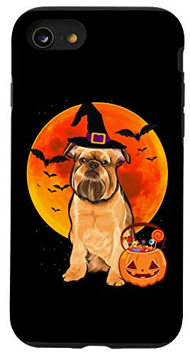 iPhone SE -2020- - 7 - 8 Dog Halloween Brussels Griffon Jack O Lantern Pumpkin Case