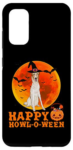 Galaxy S20 Funny Borzoi Dog Halloween Happy Howl-o-ween Case