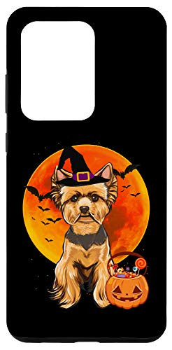 Galaxy S20 Ultra Dog Halloween Yorkshire Terrier Jack O Lantern Pumpkin Case
