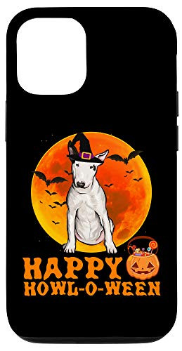 iPhone 12-12 Pro Funny Bull Terrier Dog Halloween Happy Howl-o-ween Case