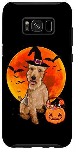 Galaxy S8 plus Dog Halloween Welsh Terrier Jack O Lantern Pumpkin Case