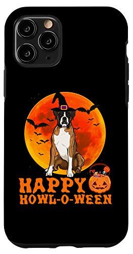 iPhone 11 Pro Funny Boxer Dog Halloween Happy Howl-o-ween Case