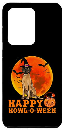 Galaxy S20 Ultra Funny Brown Great Dane Dog Halloween Happy Howl-o-ween Case
