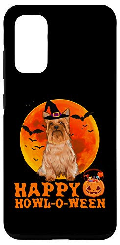 Galaxy S20 Funny Silky Terrier Dog Halloween Happy Howl-o-ween Case