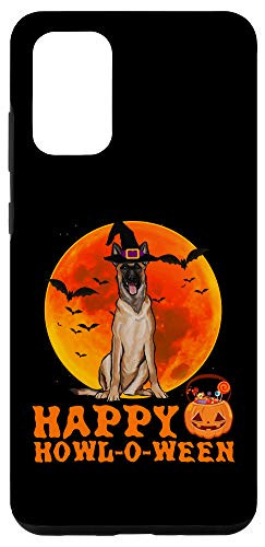 Galaxy S20 plus Funny Belgian Malinoi Dog Halloween Happy Howl-o-ween Case