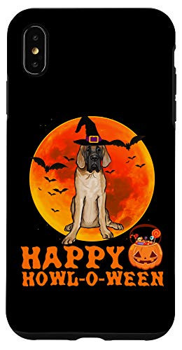 iPhone XS Max Funny Mastiff Dog Halloween Happy Howl-o-ween Case