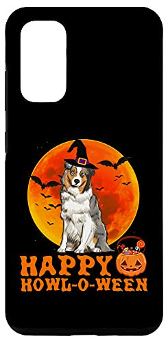 Galaxy S20 Funny Australian Shepherd Dog Halloween Happy Howl-o-ween Case