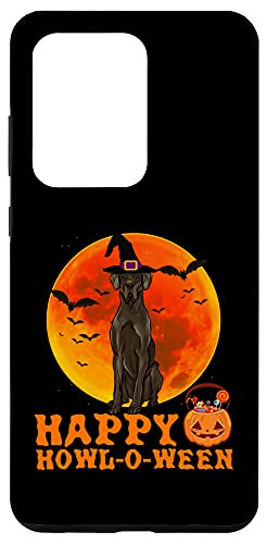 Galaxy S20 Ultra Funny Black Great Dane Dog Halloween Happy Howl-o-ween Case
