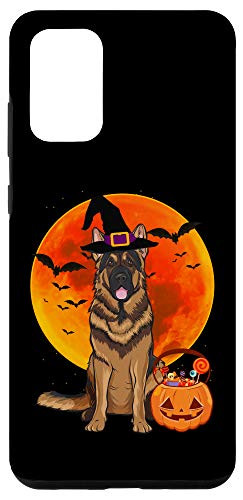 Galaxy S20 plus Dog Halloween German Shepherd Jack O Lantern Pumpkin Case