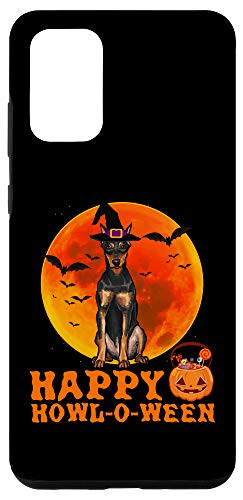 Galaxy S20 plus Funny German Pinscher Dog Halloween Happy Howl-o-ween Case