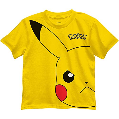 Pokemon Pikachu Big Boys Graphic T Shirt -14-16 Yellow-