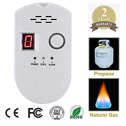 Propane/Natural Digital Gas Detector, Home Gas Alarm, Gas Leak Detector,High Sensitivity LPG LNG Coal Natural Gas Leak Detection, Alarm Monitor Sensor Home/Kitchen (Style-2)