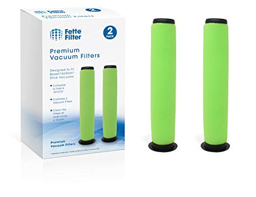 Fette Filter - Vacuum Filter Compatible with Bissel AirRam. Compare to Part  1611215 -Pack of 2-