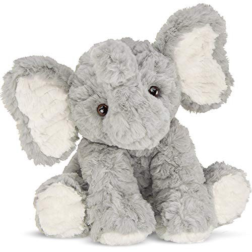 Bearington Dinky Plush Gray Elephant Stuffed Animal 10.5 Inch