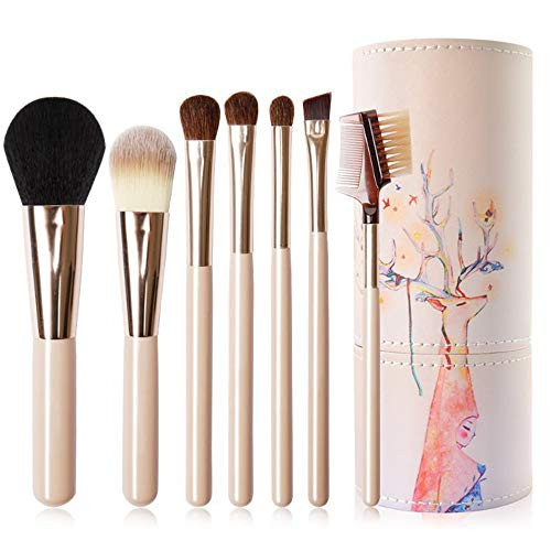 Set of 7 makeup brushes foundation eye shadow eyebrow eyeliner blush powder contour concealer makeup brush Set of 7 makeup brushes foundation eye shadow eyebrow eyeliner blush powder contour concealer makeup brush