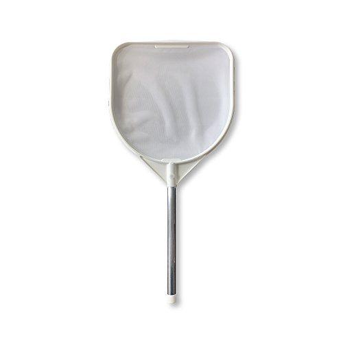 JED Pool Tools 40-376F 40-376 Fine Mesh Pool & Spa Leaf Skimmer with Handle, White