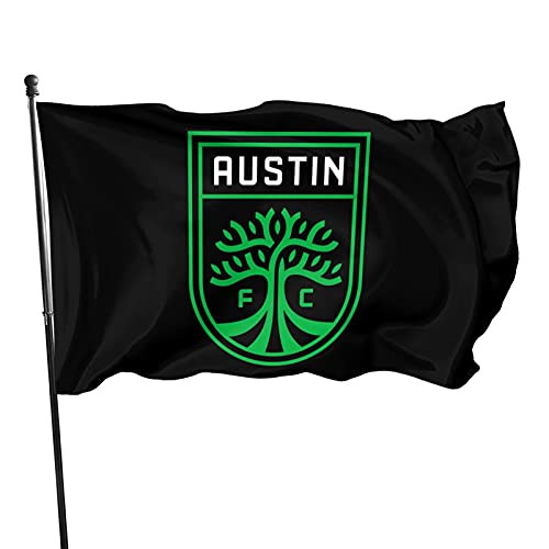 Dittelle A-Ustin Fc Flag Outdoor 3x5 Feet Yard Flags Home Decor Banner Foot Polyester Fade Resistant Flag 3x5 Ft
